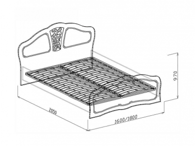 Кровать Тиффани Кровать №2 (с ортопедическим основанием)