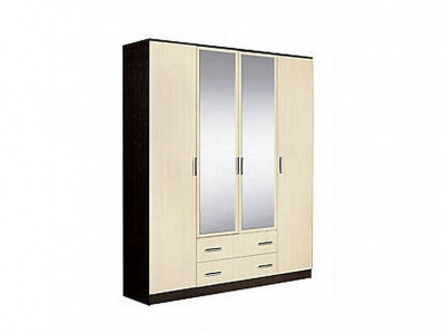 Шкаф Светлана (ММ) Шкаф распашной 4-х створчатый комбинированный с зеркалами